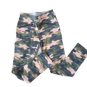 NEW The Children's Place Pink Camo Leggings Gold Green 8